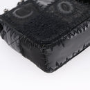 CHANEL Chain Shoulder Bag Denim Black Silver CC Auth BA15871SM-18