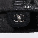 CHANEL Chain Shoulder Bag Denim Black Silver CC Auth BA15871SM-19