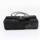 CHANEL Chain Shoulder Bag Denim Black Silver CC Auth BA15871SM-5
