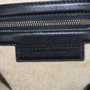 Bottega Veneta INTRECCIATO Shoulder Bag Leather Black Gold 115658 Auth BA15872-19