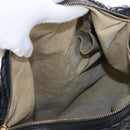 Bottega Veneta INTRECCIATO Shoulder Bag Leather Black Gold 115658 Auth BA15872-22