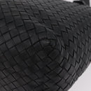 Bottega Veneta INTRECCIATO Tote Bag Leather Black 270917 Auth BA15873-14