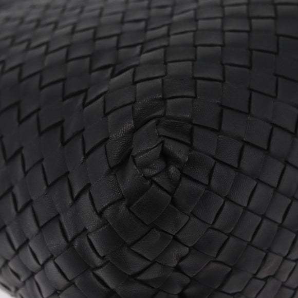 Bottega Veneta INTRECCIATO Tote Bag Leather Black 270917 Auth BA15873