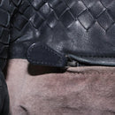 Bottega Veneta INTRECCIATO Tote Bag Leather Black 270917 Auth BA15873-21