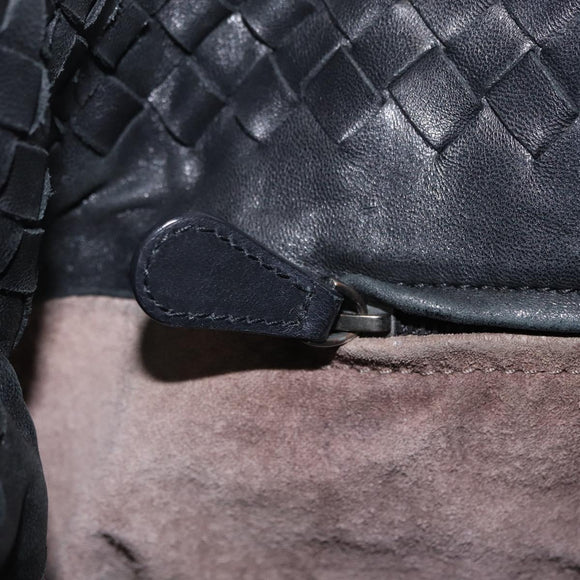 Bottega Veneta INTRECCIATO Tote Bag Leather Black 270917 Auth BA15873