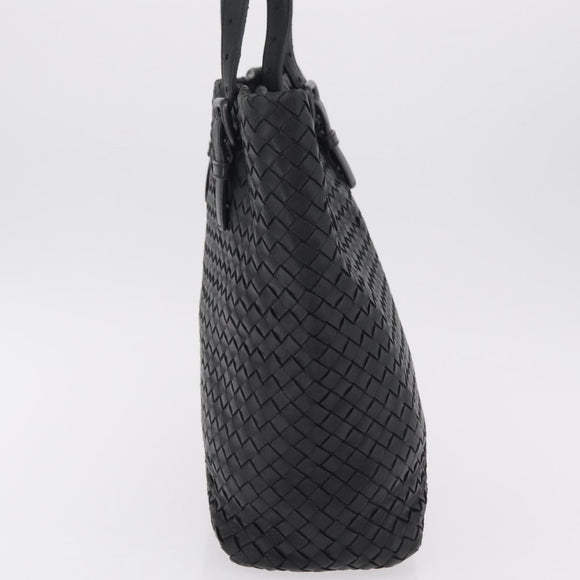 Bottega Veneta INTRECCIATO Tote Bag Leather Black 270917 Auth BA15873