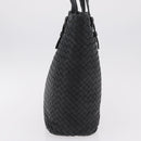 Bottega Veneta INTRECCIATO Tote Bag Leather Black 270917 Auth BA15873-5