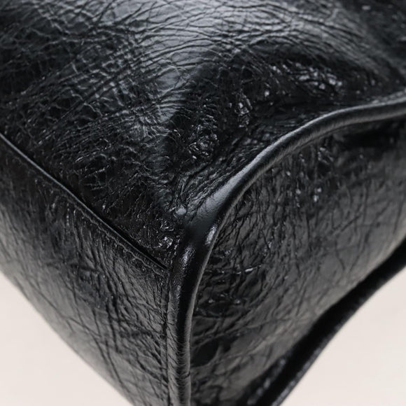 Balenciaga Le City Small Hand Bag Leather 2way Black 866029 Auth BA15875SAM