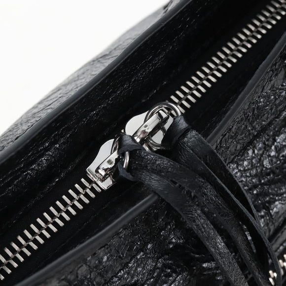 Balenciaga Le City Small Hand Bag Leather 2way Black 866029 Auth BA15875SAM