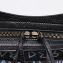 Balenciaga The City Graffiti Hand Bag Leather Black 115748 Auth BA15876M-16