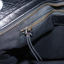 Balenciaga The City Graffiti Hand Bag Leather Black 115748 Auth BA15876M-23