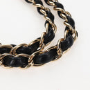 CHANEL Big Matelasse32 Chain Bag Lamb Skin Black Gold CC Auth BA15880SAM-8