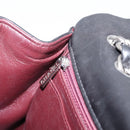 CHANEL Big Matelasse30 Chain Bag Lamb Skin Black Silver CC Auth BA15881SAM-23