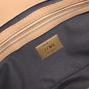 FENDI Zucca Canvas Mamma Baguette Shoulder Bag Fur 2way White Gold Auth BA15885M-22