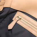 FENDI Zucca Canvas Mamma Baguette Shoulder Bag Fur 2way White Gold Auth BA15885M-26