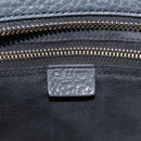 CELINE Luggage Nano Hand Bag Leather Gray Gold Auth BA15888V-19