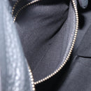 CELINE Luggage Nano Hand Bag Leather Gray Gold Auth BA15888V-23