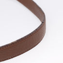 PRADA Hand Bag Vittero Dino Leather 2way Brown Gold Auth BA15889V-10