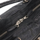 Balenciaga The Giant Part Time Bag Leather 2way Gray Silver 173082 Auth BA15890A-19