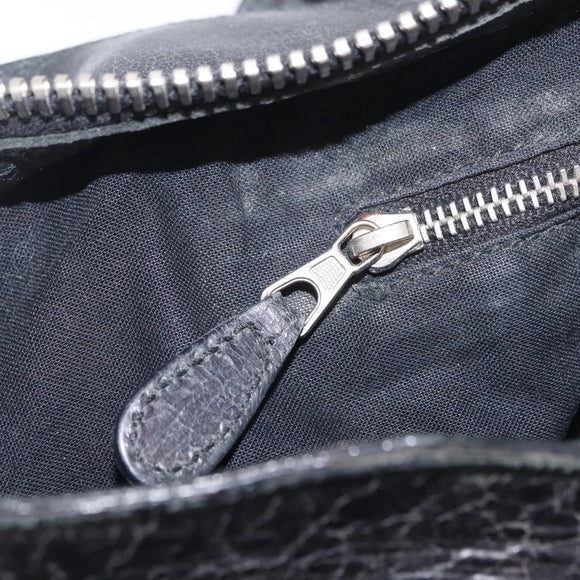 Balenciaga The Giant Part Time Bag Leather 2way Gray Silver 173082 Auth BA15890A