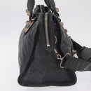 Balenciaga The Giant Part Time Bag Leather 2way Gray Silver 173082 Auth BA15890A-4