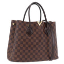 LOUIS VUITTON Damier Ebene Kensington Hand Bag N41435 LV Auth BA15892V-1