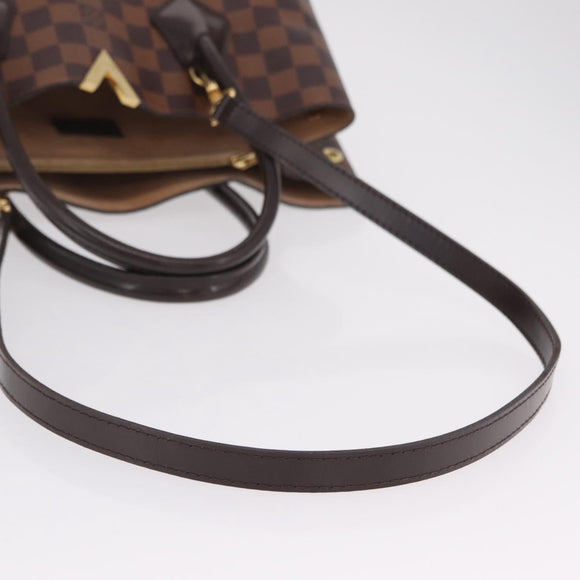 LOUIS VUITTON Damier Ebene Kensington Hand Bag N41435 LV Auth BA15892V