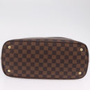 LOUIS VUITTON Damier Ebene Kensington Hand Bag N41435 LV Auth BA15892V-12