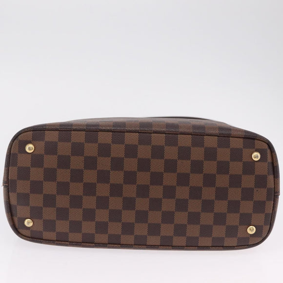 LOUIS VUITTON Damier Ebene Kensington Hand Bag N41435 LV Auth BA15892V