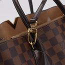 LOUIS VUITTON Damier Ebene Kensington Hand Bag N41435 LV Auth BA15892V-17