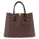 LOUIS VUITTON Damier Ebene Kensington Hand Bag N41435 LV Auth BA15892V-2