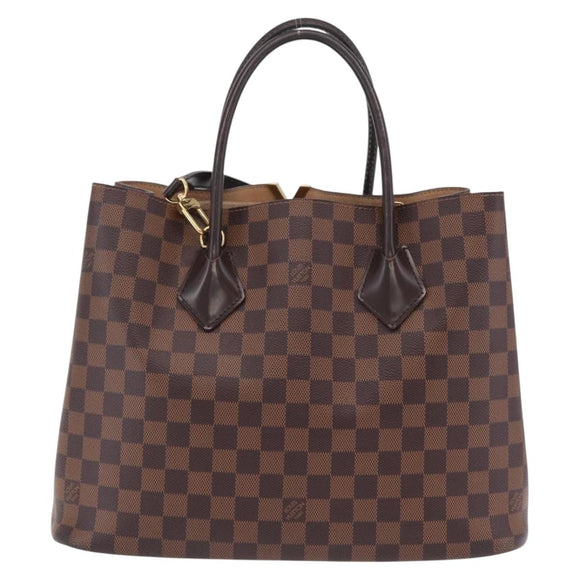 LOUIS VUITTON Damier Ebene Kensington Hand Bag N41435 LV Auth BA15892V