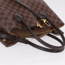 LOUIS VUITTON Damier Ebene Kensington Hand Bag N41435 LV Auth BA15892V-6