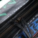 Balenciaga The City Graffiti Hand Bag Leather 2way Black 505550 Auth BA15893SAM-14
