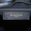 Balenciaga The City Graffiti Hand Bag Leather 2way Black 505550 Auth BA15893SAM-16