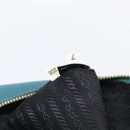 PRADA Galleria Hand Bag Saffiano leather Green Gold Auth BA15894V-11