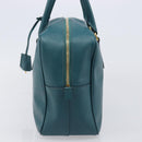 PRADA Galleria Hand Bag Saffiano leather Green Gold Auth BA15894V-3