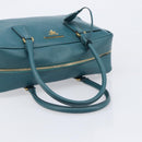 PRADA Galleria Hand Bag Saffiano leather Green Gold Auth BA15894V-7