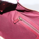GUCCI GG Canvas Horsebit Shoulder Bag Pink Gold 115867 Auth BA15896V-20