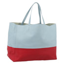 CELINE Horizontal Cabas Tote Bag Leather Red Gold Auth BA15897V-1