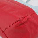 CELINE Horizontal Cabas Tote Bag Leather Red Gold Auth BA15897V-15