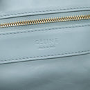 CELINE Horizontal Cabas Tote Bag Leather Red Gold Auth BA15897V-18