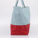 CELINE Horizontal Cabas Tote Bag Leather Red Gold Auth BA15897V-3