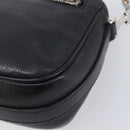 Christian Dior Shoulder Bag Leather Black Silver Auth BA15898SAM-16