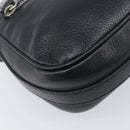 Christian Dior Shoulder Bag Leather Black Silver Auth BA15898SAM-17