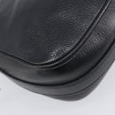Christian Dior Shoulder Bag Leather Black Silver Auth BA15898SAM-19