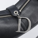 Christian Dior Shoulder Bag Leather Black Silver Auth BA15898SAM-20