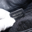 Christian Dior Shoulder Bag Leather Black Silver Auth BA15898SAM-11
