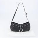 Christian Dior Shoulder Bag Leather Black Silver Auth BA15898SAM-12