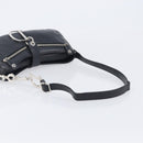 Christian Dior Shoulder Bag Leather Black Silver Auth BA15898SAM-7